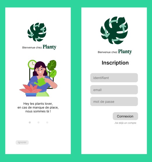 Pages d'acceuil Planty