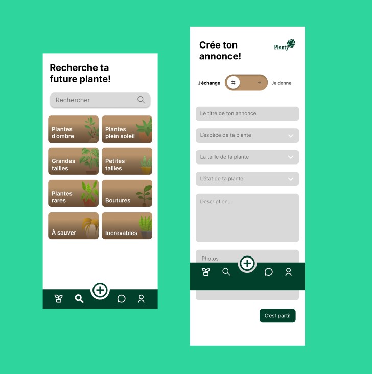 Pages d'annonce Planty